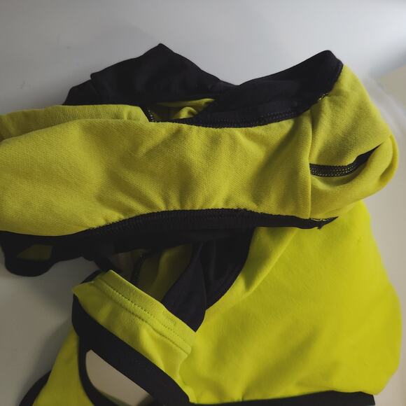 Womens Speedo One Piece Swimsuit Size 8 Colorblock Yellow Black Bathing Suit - Picture 6 of 7